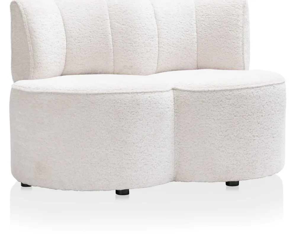 COCOmaison Roan canape 2 places - Creme Outlet