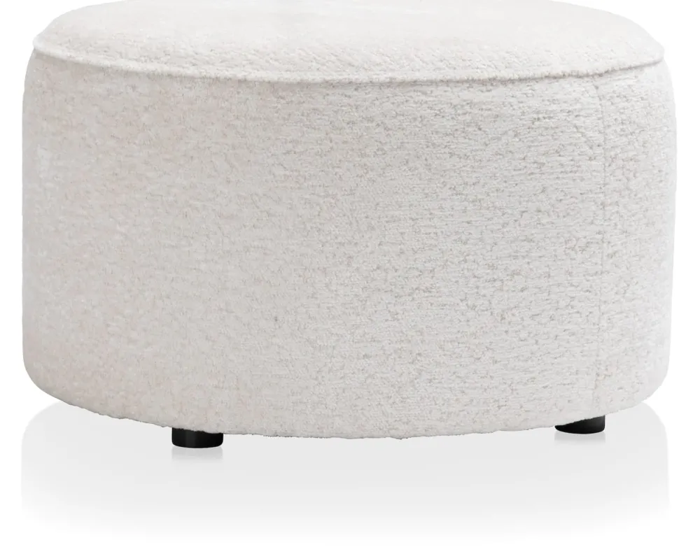 COCOmaison Roan pouf autour de H44cm - Creme Best