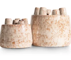 COCOmaison Safia vase H21cm - Beige Outlet