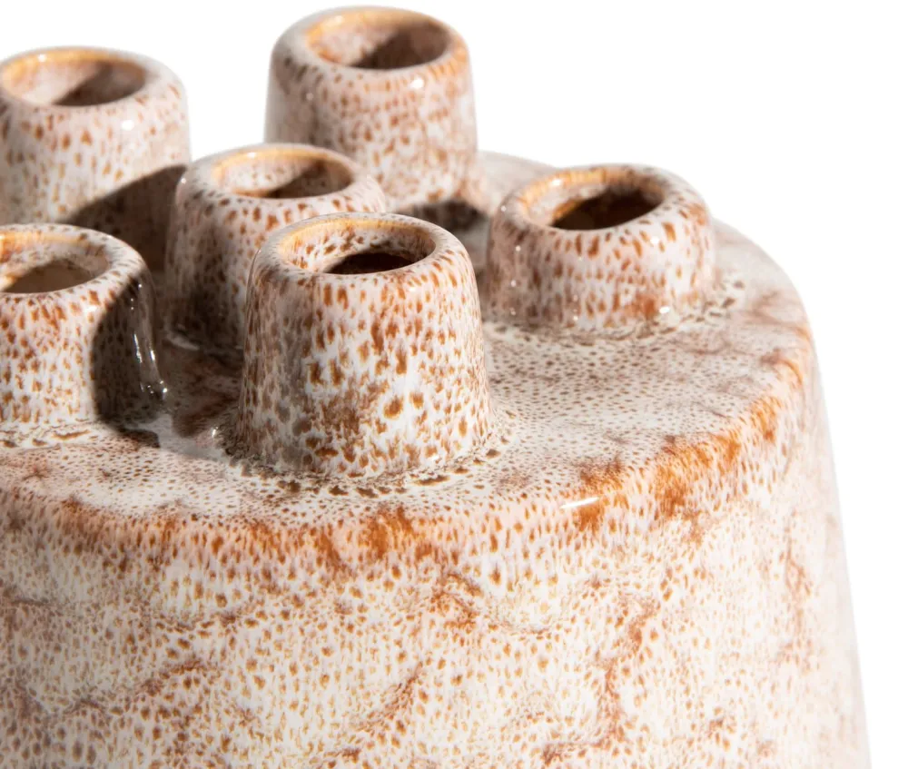 COCOmaison Safia vase H21cm - Beige Outlet