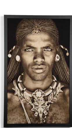 COCOmaison Samburu Warrior tableau 75x125cm - Multicouleur Discount