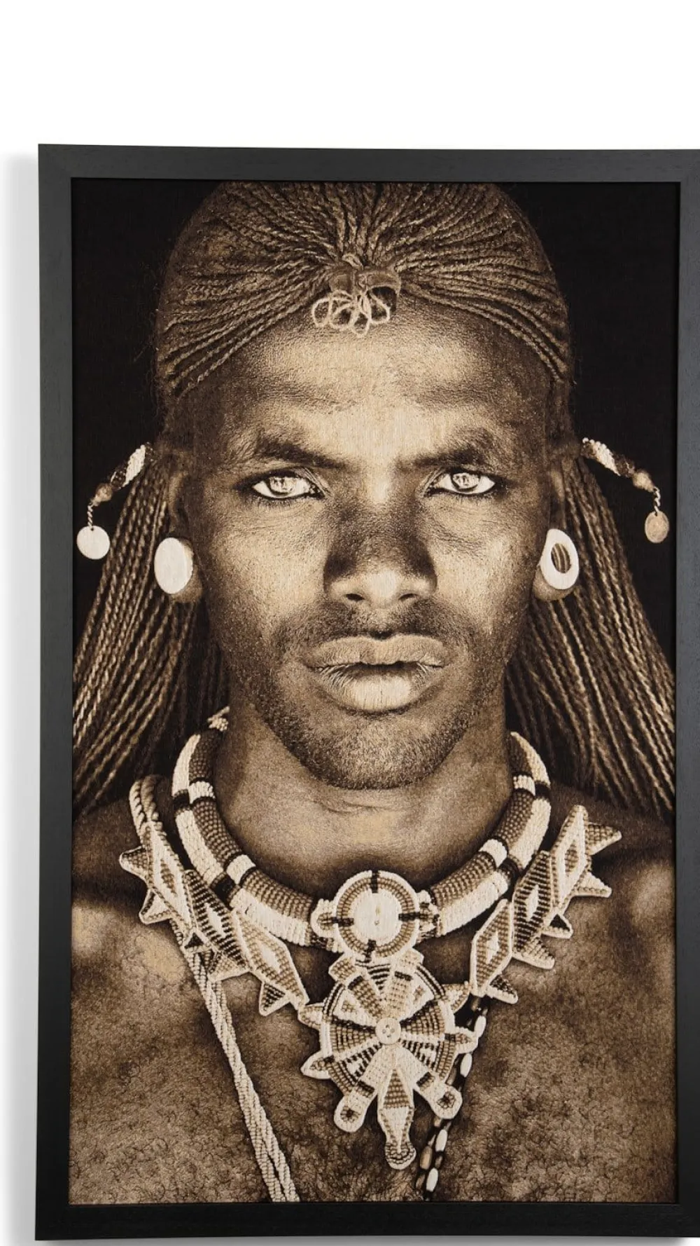 COCOmaison Samburu Warrior tableau 75x125cm - Multicouleur Discount