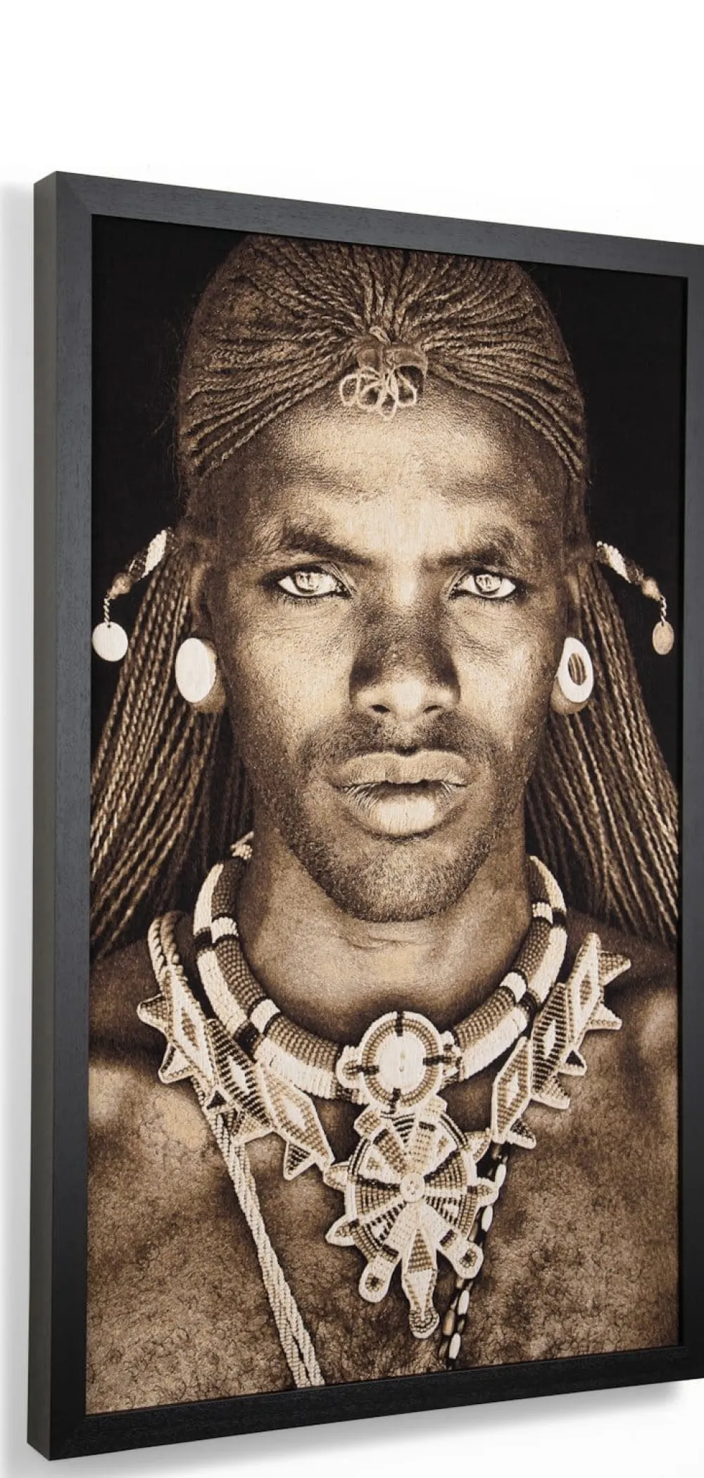 COCOmaison Samburu Warrior tableau 75x125cm - Multicouleur Discount