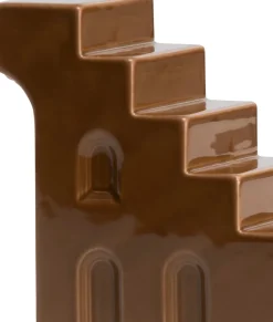 COCOmaison Skira bougeoir H11.8cm - Brun Clearance