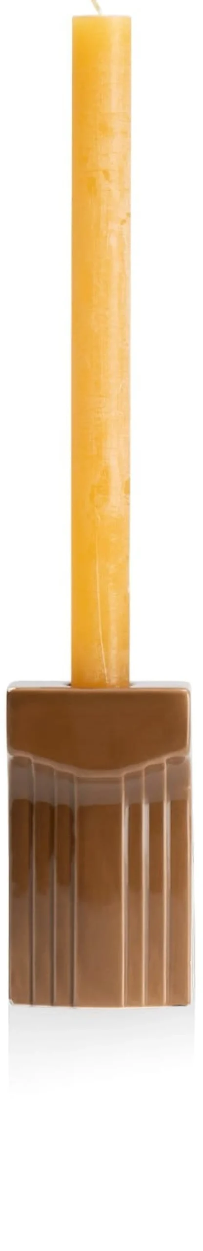 COCOmaison Skira bougeoir H11.8cm - Brun Clearance