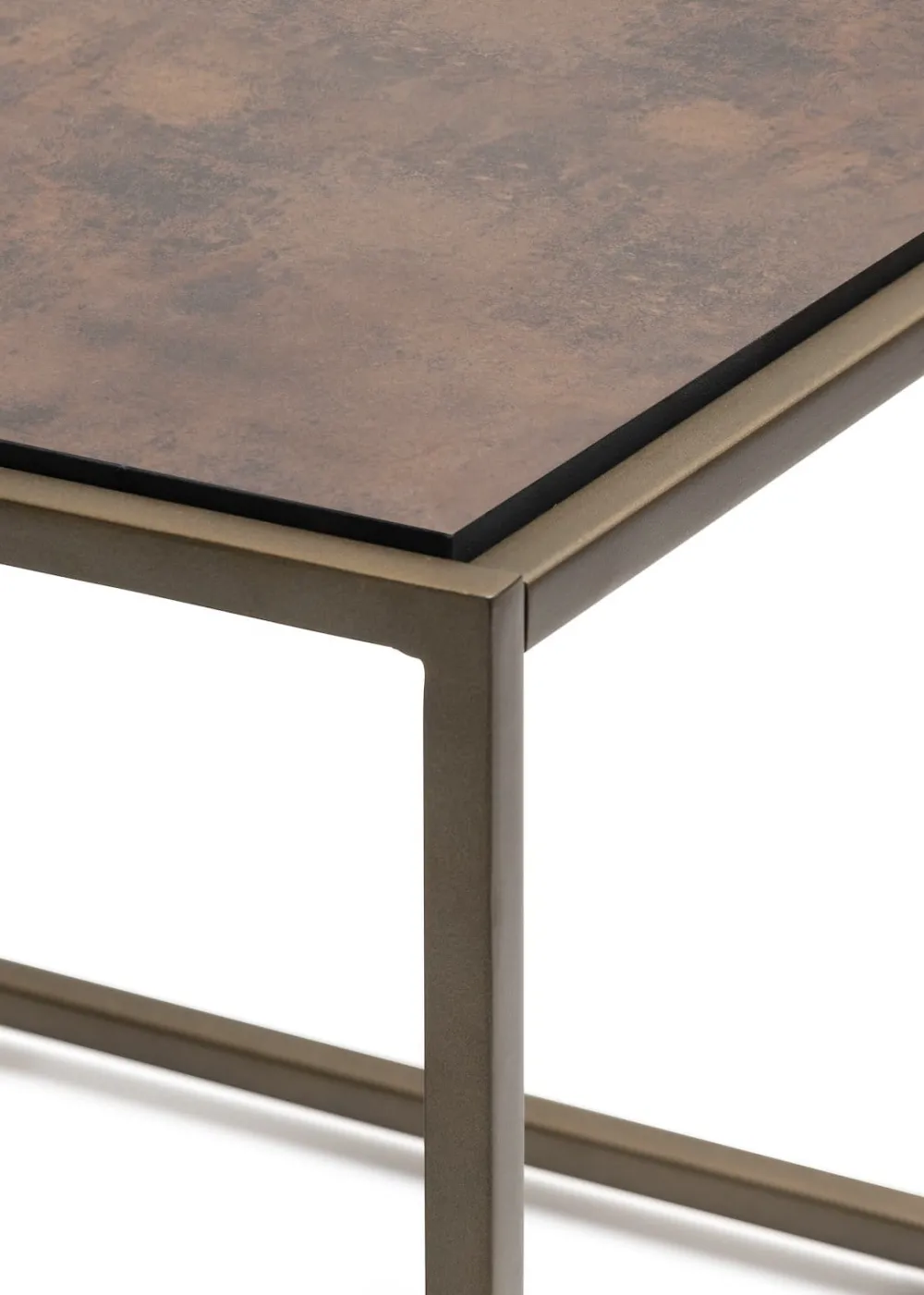 COCOmaison Stand Up table basse 97x40cm - Or Discount