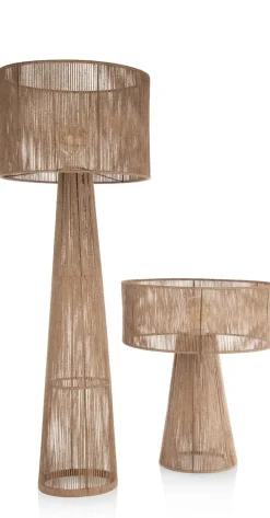 COCOmaison Tali lampe de table 1*E27 H57cm - natural Discount