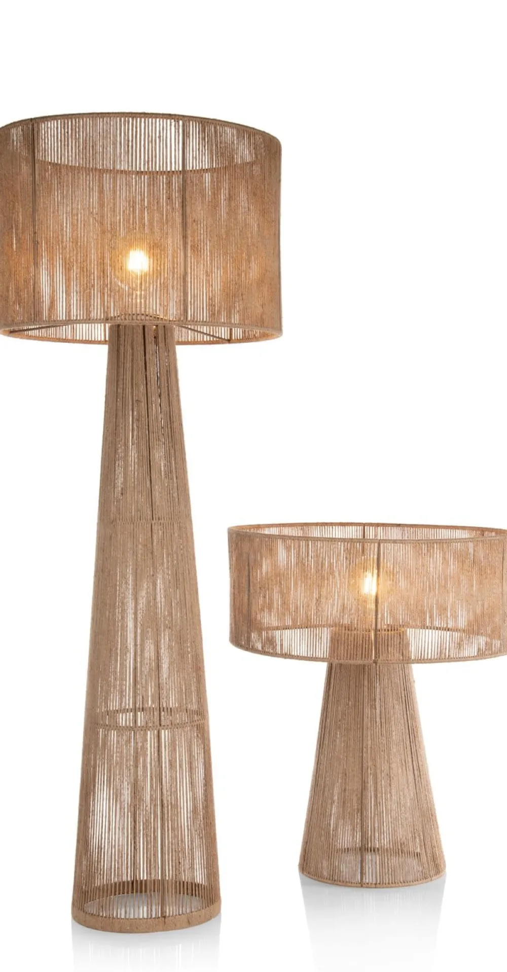 COCOmaison Tali lampe de table 1*E27 H57cm - natural Discount