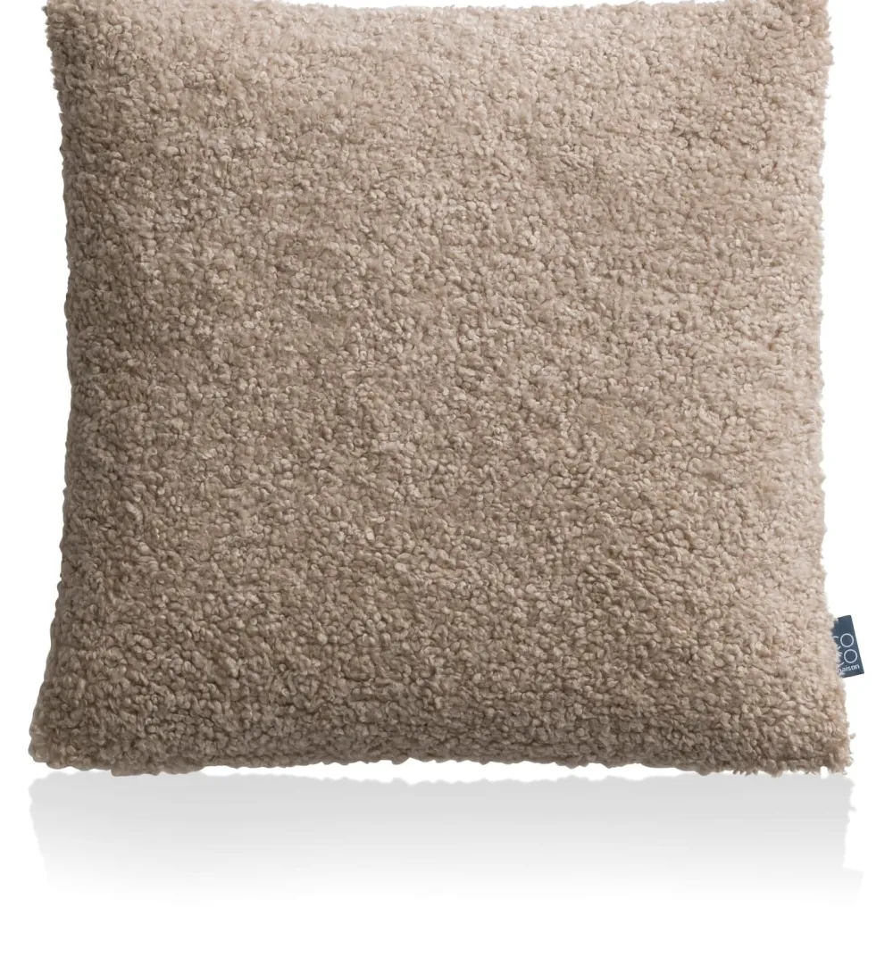 COCOmaison Teddy coussin 45x45cm - beige New