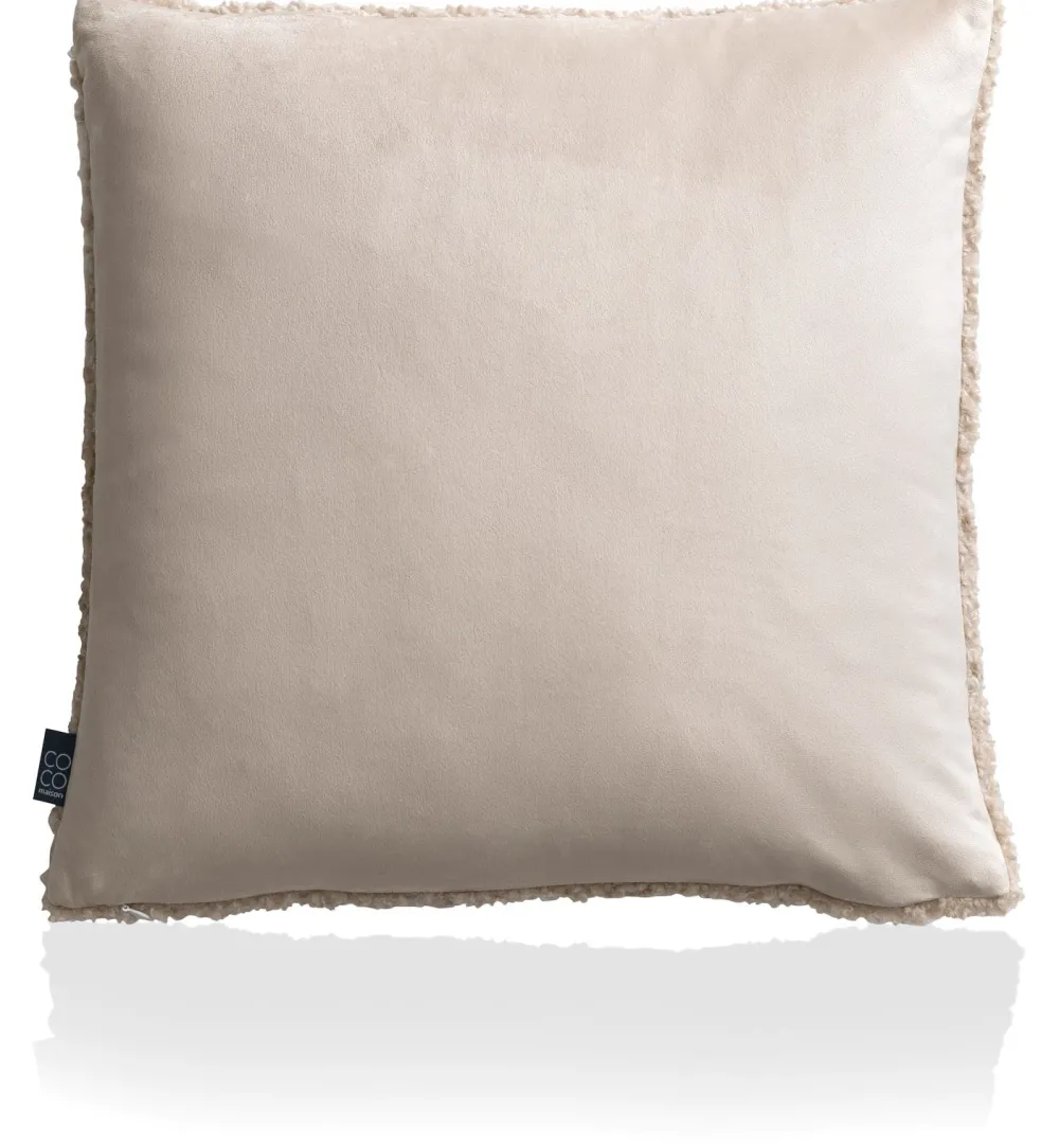COCOmaison Teddy coussin 45x45cm - beige New