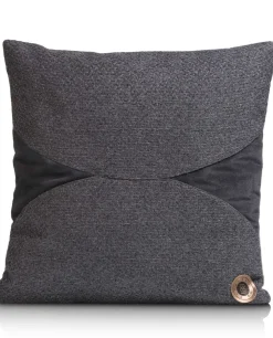 COCOmaison Timeless - Aria coussin 45x45cm - Anthracite Outlet