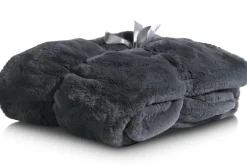 COCOmaison Timeless - Evie plaid 130x160cm - Anthracite Discount