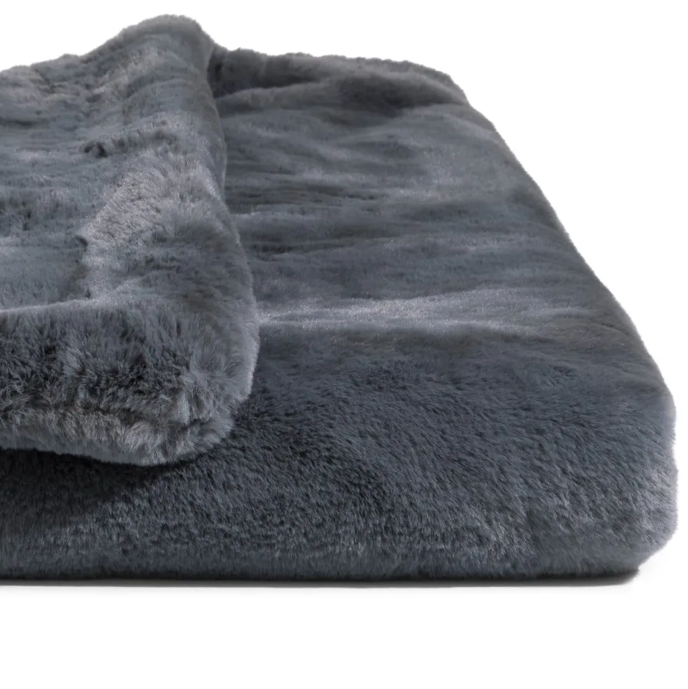 COCOmaison Timeless - Evie plaid 130x160cm - Anthracite Discount