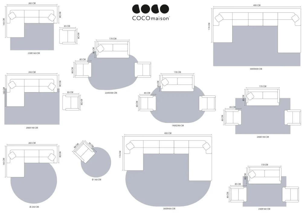 COCOmaison Timeless Arawood tapis 220x300cm - beige Online