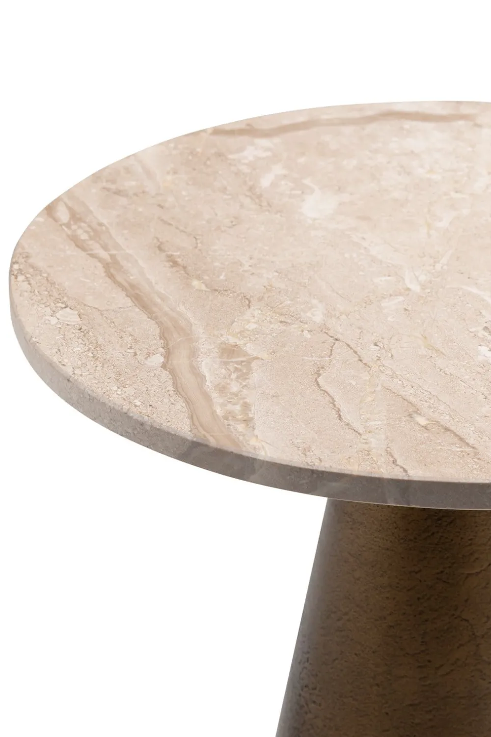 COCOmaison Zita table d'appoint H43cm - Couleur creme Hot