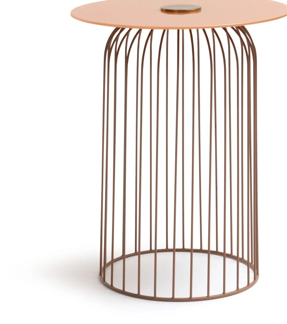 COCOmaison Zora table d'appoint H51,5cm - Orange Outlet