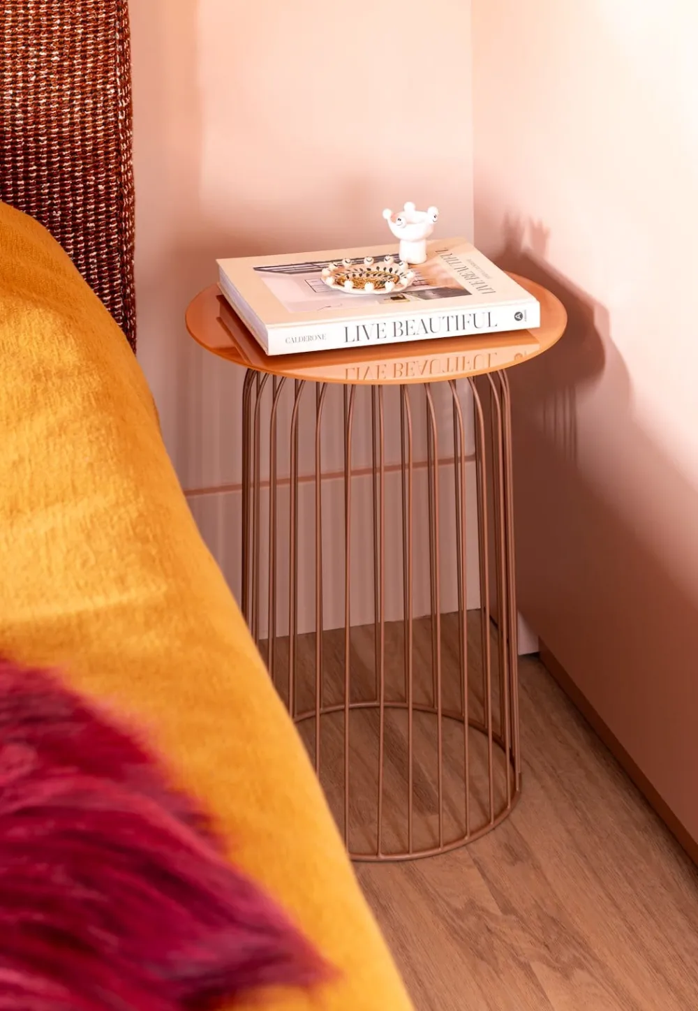 COCOmaison Zora table d'appoint H51,5cm - Orange Outlet